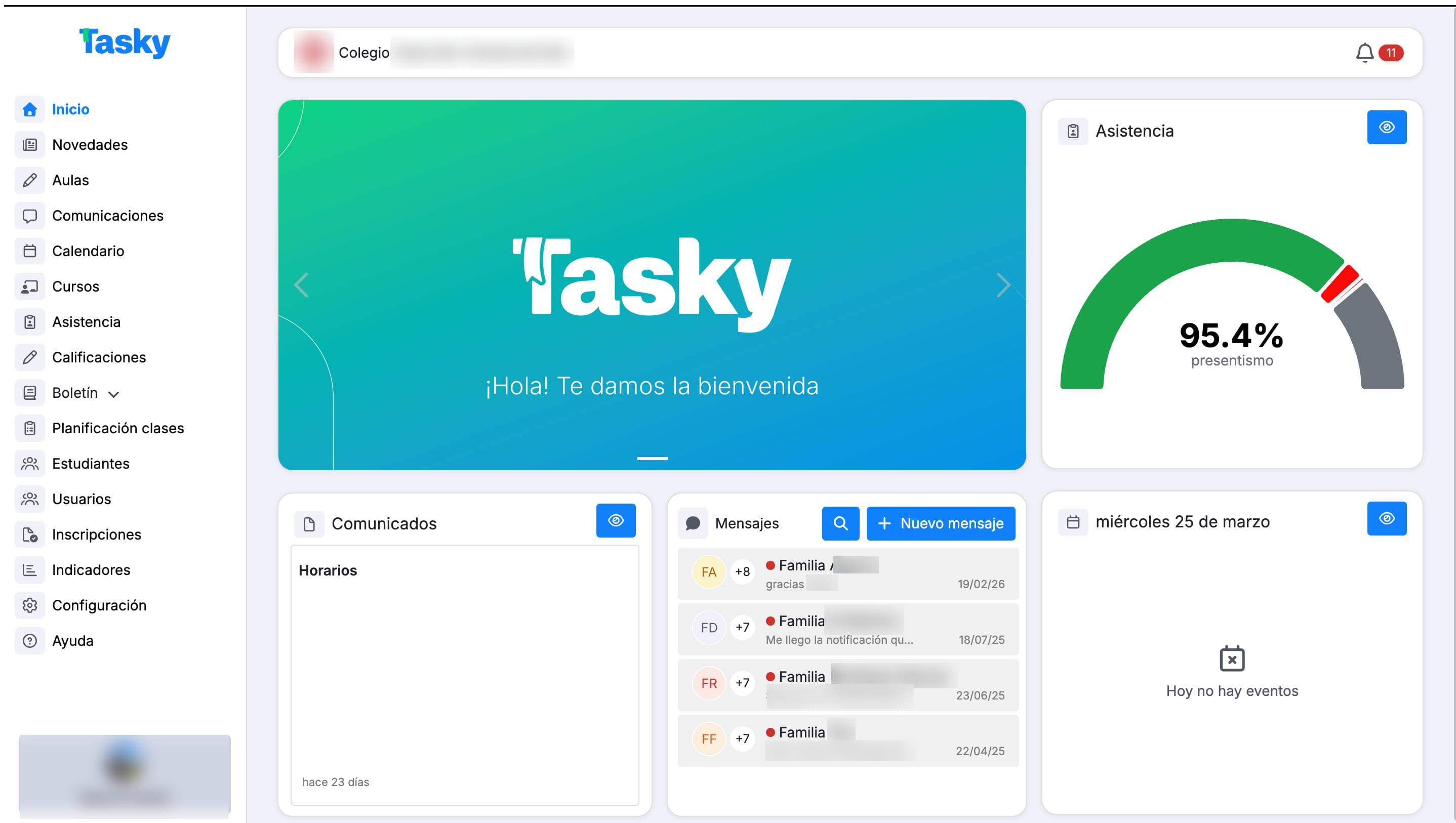 Módulos de gestión académica